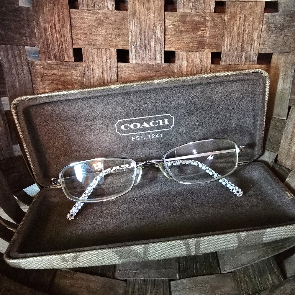 Coach Shannon 114 Silver Eyeglasses (with case) - Picture 2 of 9